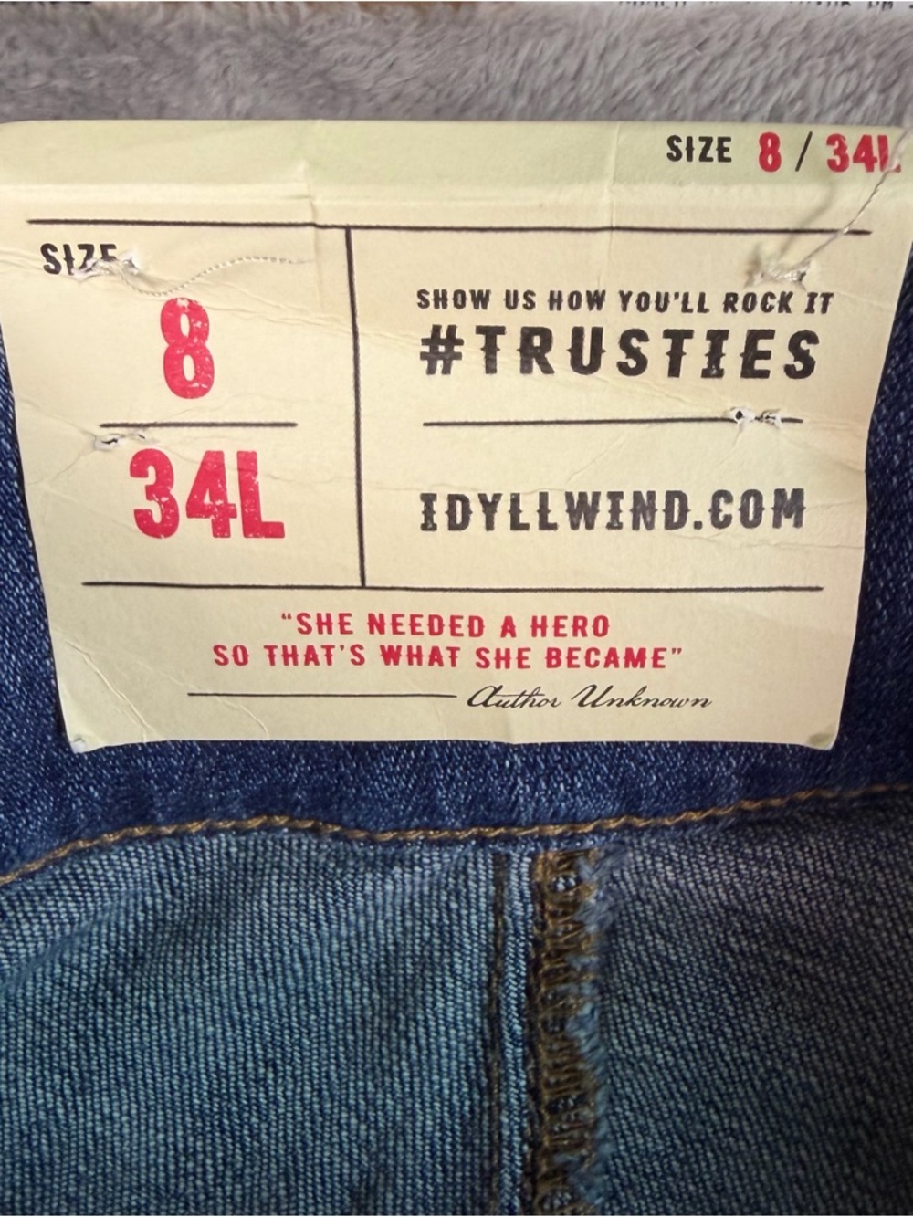Idyllwind High Rise Bootcut Jeans Women's 8/34L Blue Stretch Denim Western Y2K - Picture 5 of 16